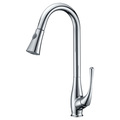 Anzzi Singer Single-Handle Pull-Down Kitchen Faucet, Polished Chrome KF-AZ041